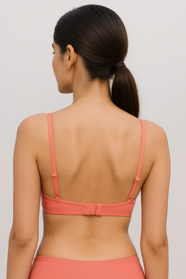Customizable Padded Everyday Bra  UltraComfort Fit in Coral
