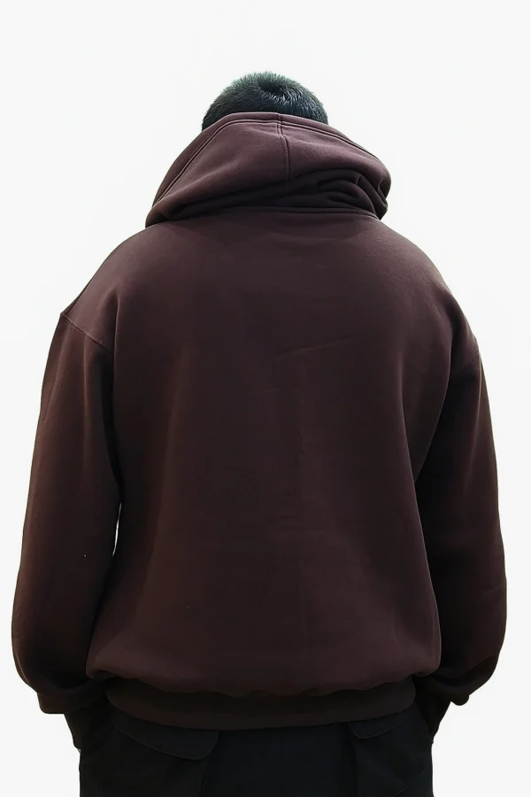 Men’s Solid Kangaroo Pocket Hoodie – Casual Winter Wear