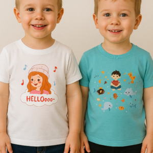 Combo Boys' and Girls Cotton Half Sleeve T-Shirt Combo| Soft & Breathable Casual Wear T-shirt Summer Wear T-shirt (Copy)