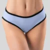 Seamless Mid-Rise Briefs with Scalloped Trim