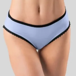 Seamless Mid-Rise Briefs with Scalloped Trim