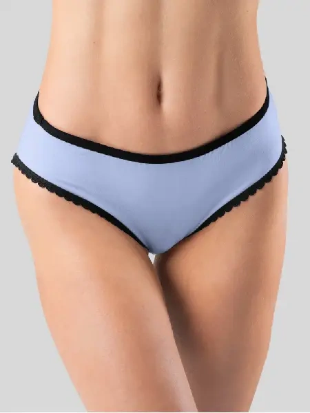 Seamless Mid-Rise Briefs with Scalloped Trim 1 Seamless Mid-Rise Briefs with Scalloped Trim