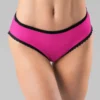 Seamless Mid-Rise Briefs with Scalloped Trim