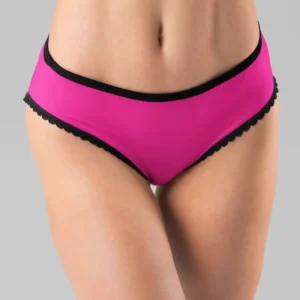 Seamless Mid-Rise Briefs with Scalloped Trim