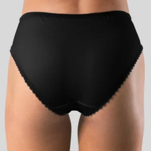 Seamless Mid-Rise Briefs with Scalloped Trim