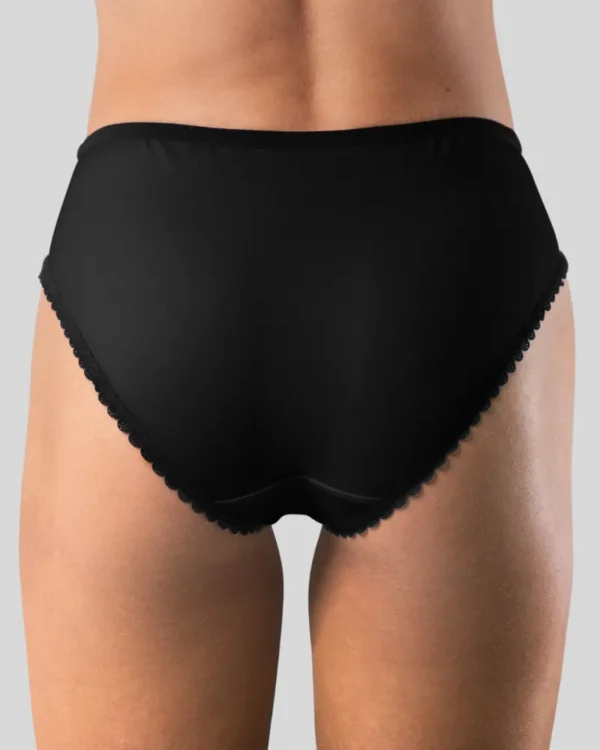 Seamless Mid-Rise Briefs with Scalloped Trim