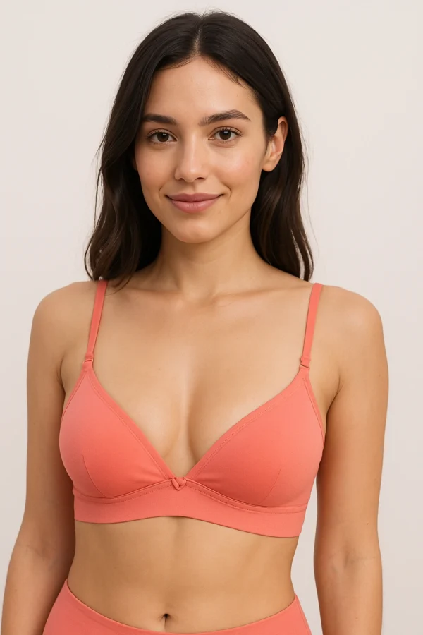 Customizable Padded Everyday Bra  UltraComfort Fit in Coral