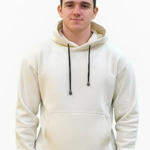 Men's Premium Cotton Fleece Hoodie with Artistic Graphic Back Print