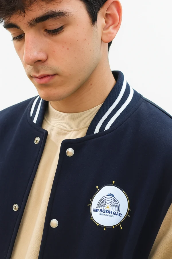 Men’s Letterman Varsity Jacket – Winter Warm College Look