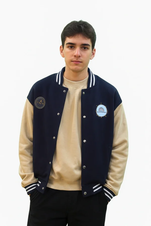 Men’s Letterman Varsity Jacket – Winter Warm College Look