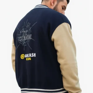 Men’s Letterman Varsity Jacket – Winter Warm College Look