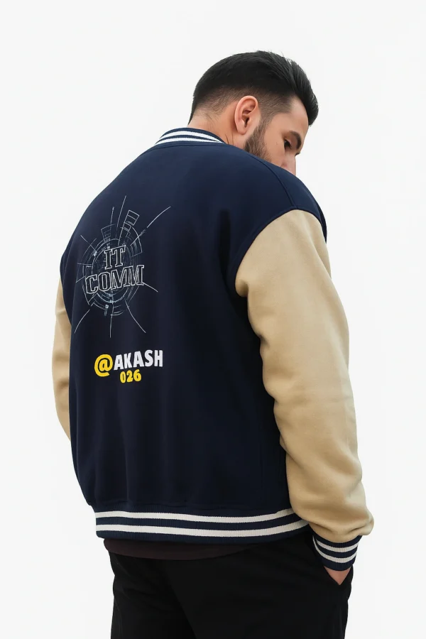 Men’s Letterman Varsity Jacket – Winter Warm College Look