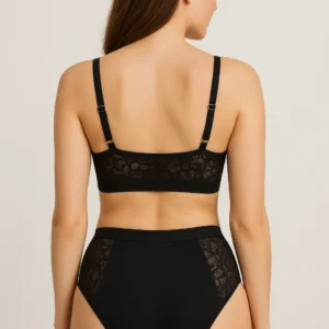 Women's Seamless Printed Bralette and High Waist Panty Set