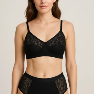 Women's Seamless Printed Bralette and High Waist Panty Set