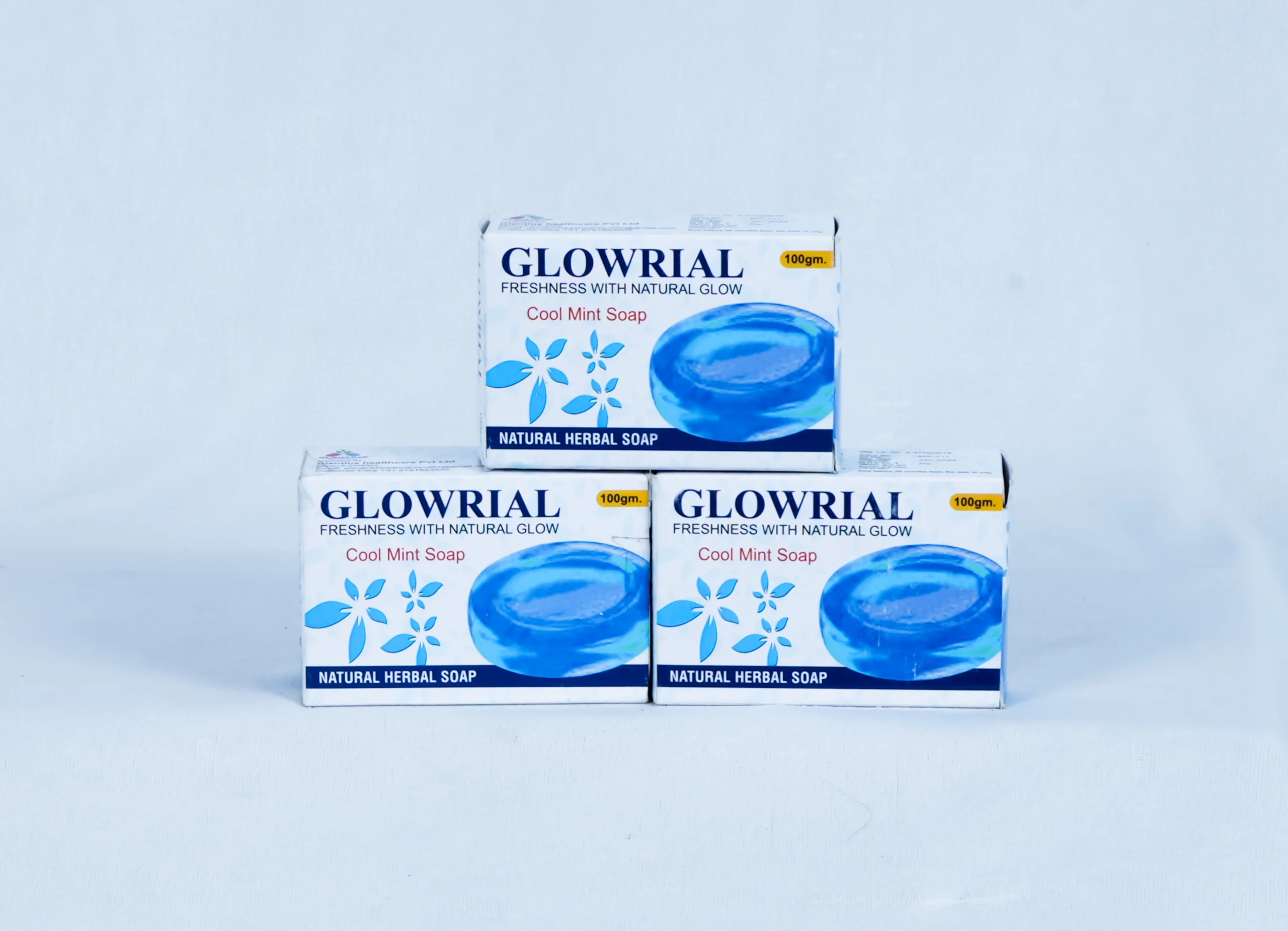 Glowrial Cool Mint Herbal Soap – 100g | Natural Refreshing Soap for Glowing Skin | Paraben-Free & Gentle Cleanser 4 Glowrial Cool Mint Herbal Soap – 100g | Natural Refreshing Soap for Glowing Skin | Paraben-Free & Gentle Cleanser - Image 4