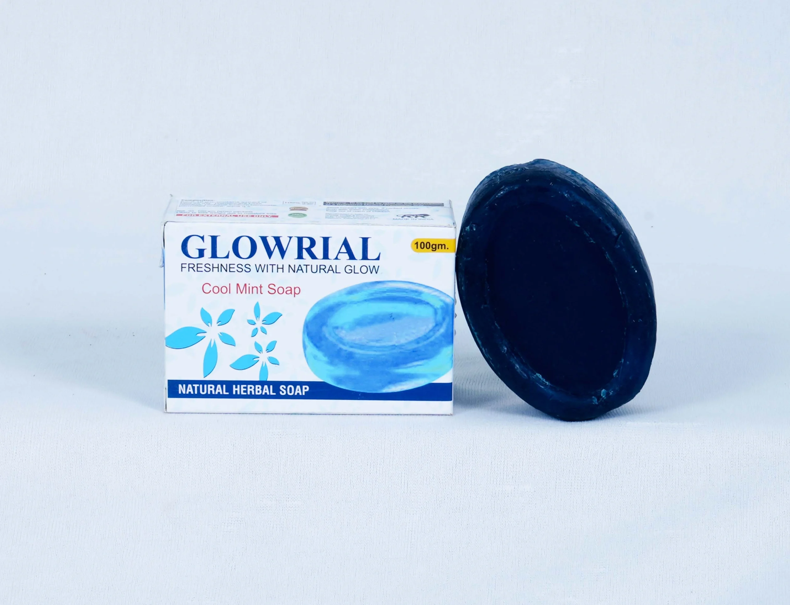 Glowrial Cool Mint Herbal Soap – 100g | Natural Refreshing Soap for Glowing Skin | Paraben-Free & Gentle Cleanser 5 Glowrial Cool Mint Herbal Soap – 100g | Natural Refreshing Soap for Glowing Skin | Paraben-Free & Gentle Cleanser - Image 5