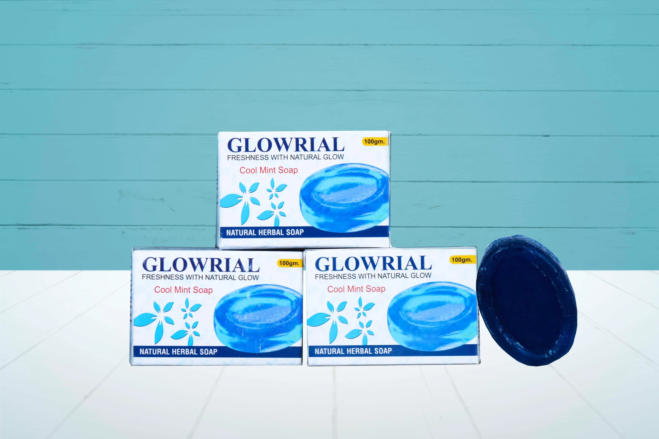 Glowrial Cool Mint Herbal Soap – 100g | Natural Refreshing Soap for Glowing Skin | Paraben-Free & Gentle Cleanser 6 Glowrial Cool Mint Herbal Soap – 100g | Natural Refreshing Soap for Glowing Skin | Paraben-Free & Gentle Cleanser - Image 6