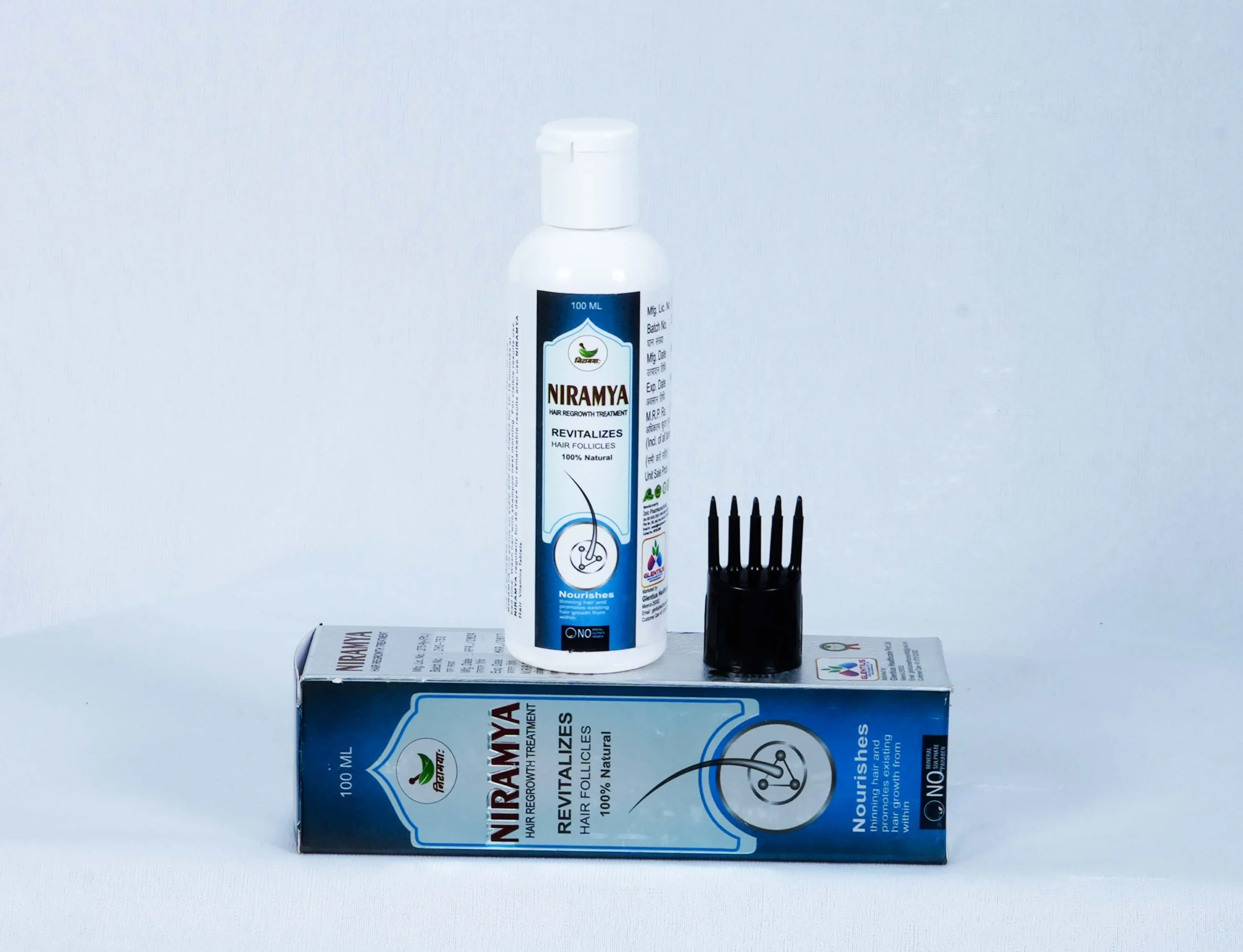 NIRAMYA Hair Regrowth Treatment – 100ml | Natural Solution to Revitalize Hair Follicles | Nourishes Thinning Hair | Paraben & Sulfate-Free 2 NIRAMYA Hair Regrowth Treatment – 100ml | Natural Solution to Revitalize Hair Follicles | Nourishes Thinning Hair | Paraben & Sulfate-Free - Image 2