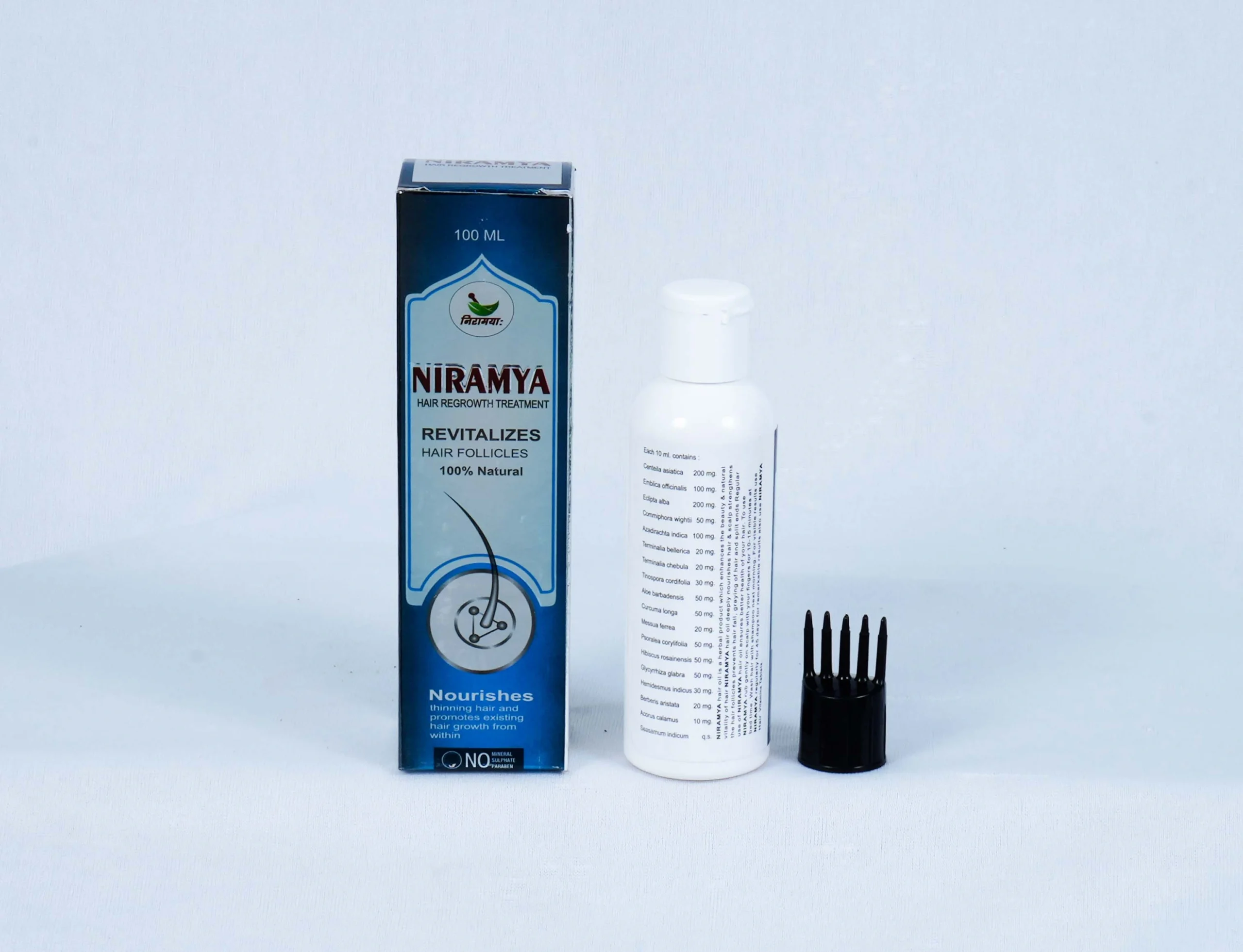 NIRAMYA Hair Regrowth Treatment – 100ml | Natural Solution to Revitalize Hair Follicles | Nourishes Thinning Hair | Paraben & Sulfate-Free 5 NIRAMYA Hair Regrowth Treatment – 100ml | Natural Solution to Revitalize Hair Follicles | Nourishes Thinning Hair | Paraben & Sulfate-Free - Image 5