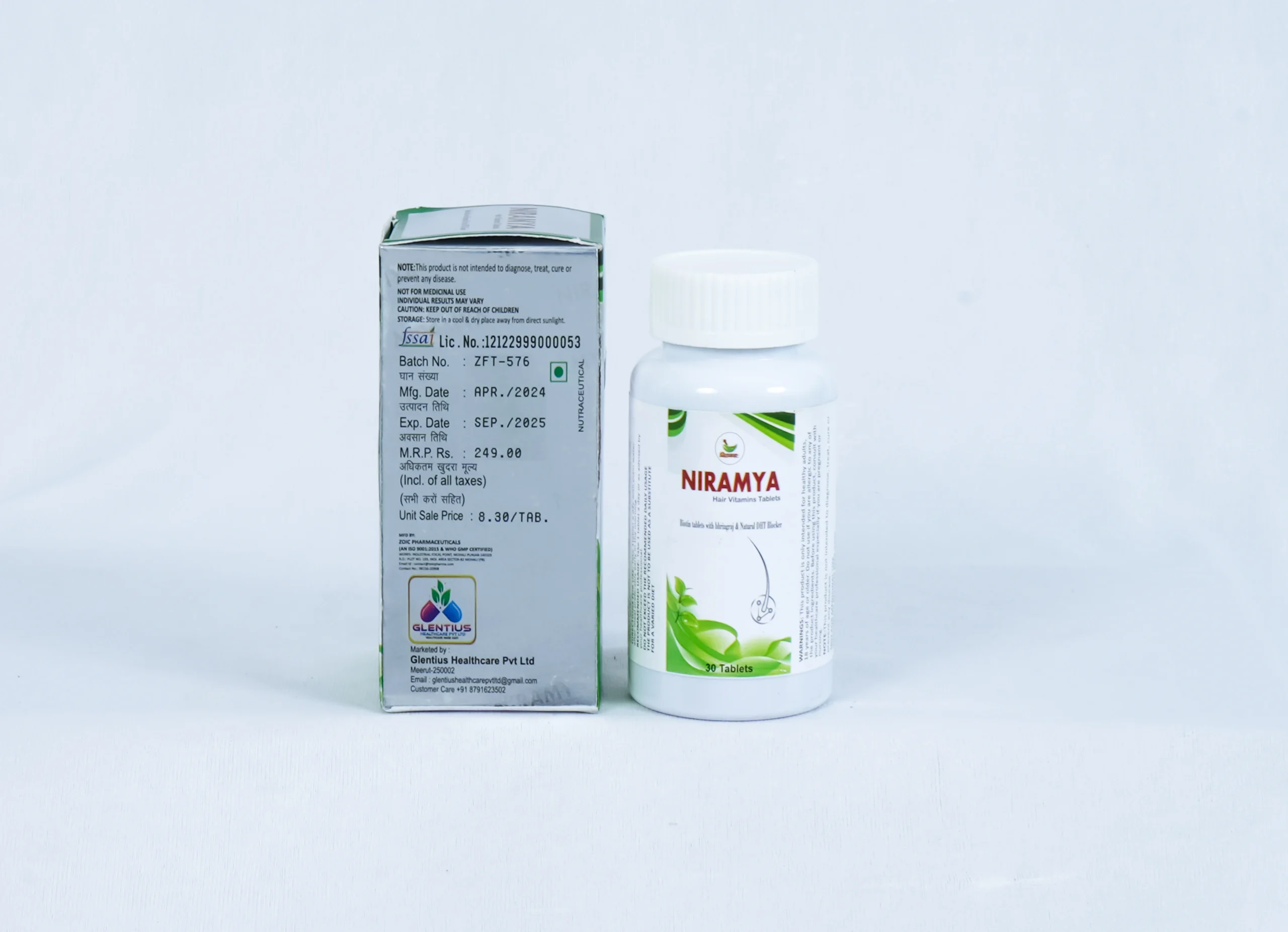 NIRAMYA Hair Vitamins Tablets – 30 Tablets | With Biotin, Bhringraj & Natural DHT Blocker | Supports Hair Growth & Strengthens Follicles | 100% Natural 6 NIRAMYA Hair Vitamins Tablets – 30 Tablets | With Biotin, Bhringraj & Natural DHT Blocker | Supports Hair Growth & Strengthens Follicles | 100% Natural - Image 6