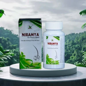 NIRAMYA Hair Vitamins Tablets – 30 Tablets | With Biotin, Bhringraj & Natural DHT Blocker | Supports Hair Growth & Strengthens Follicles | 100% Natural