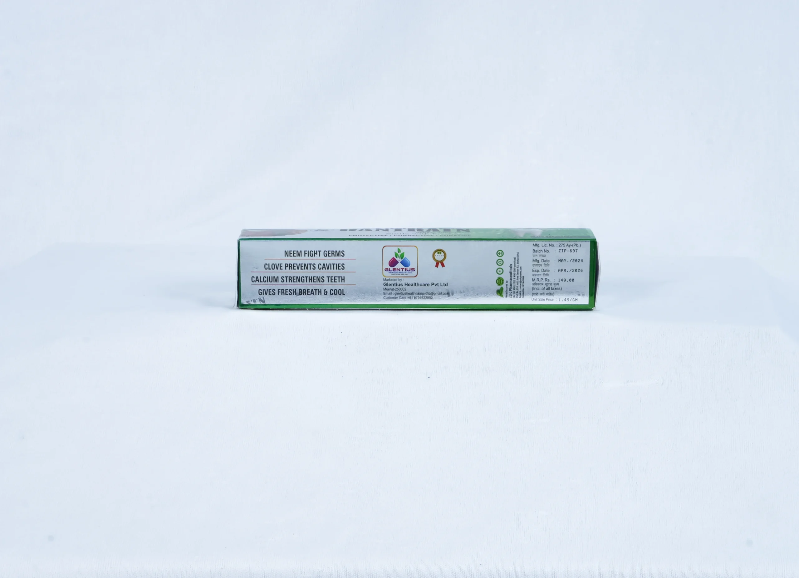 Dantratn Herbal Toothpaste – 100% Natural | Fluoride & SLS Free | 100g 2 Dantratn Herbal Toothpaste – 100% Natural | Fluoride & SLS Free | 100g - Image 2