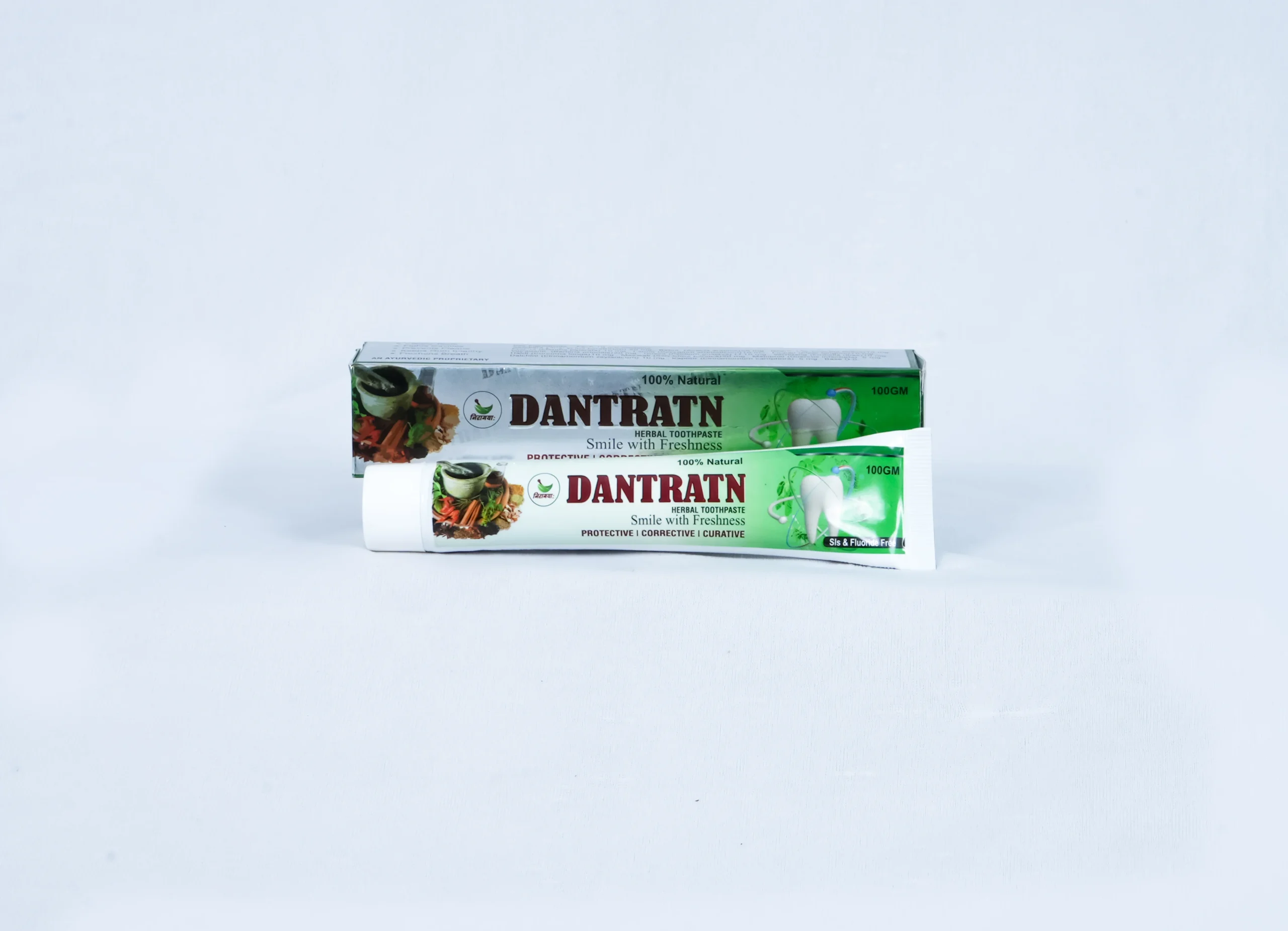 Dantratn Herbal Toothpaste – 100% Natural | Fluoride & SLS Free | 100g 3 Dantratn Herbal Toothpaste – 100% Natural | Fluoride & SLS Free | 100g - Image 3