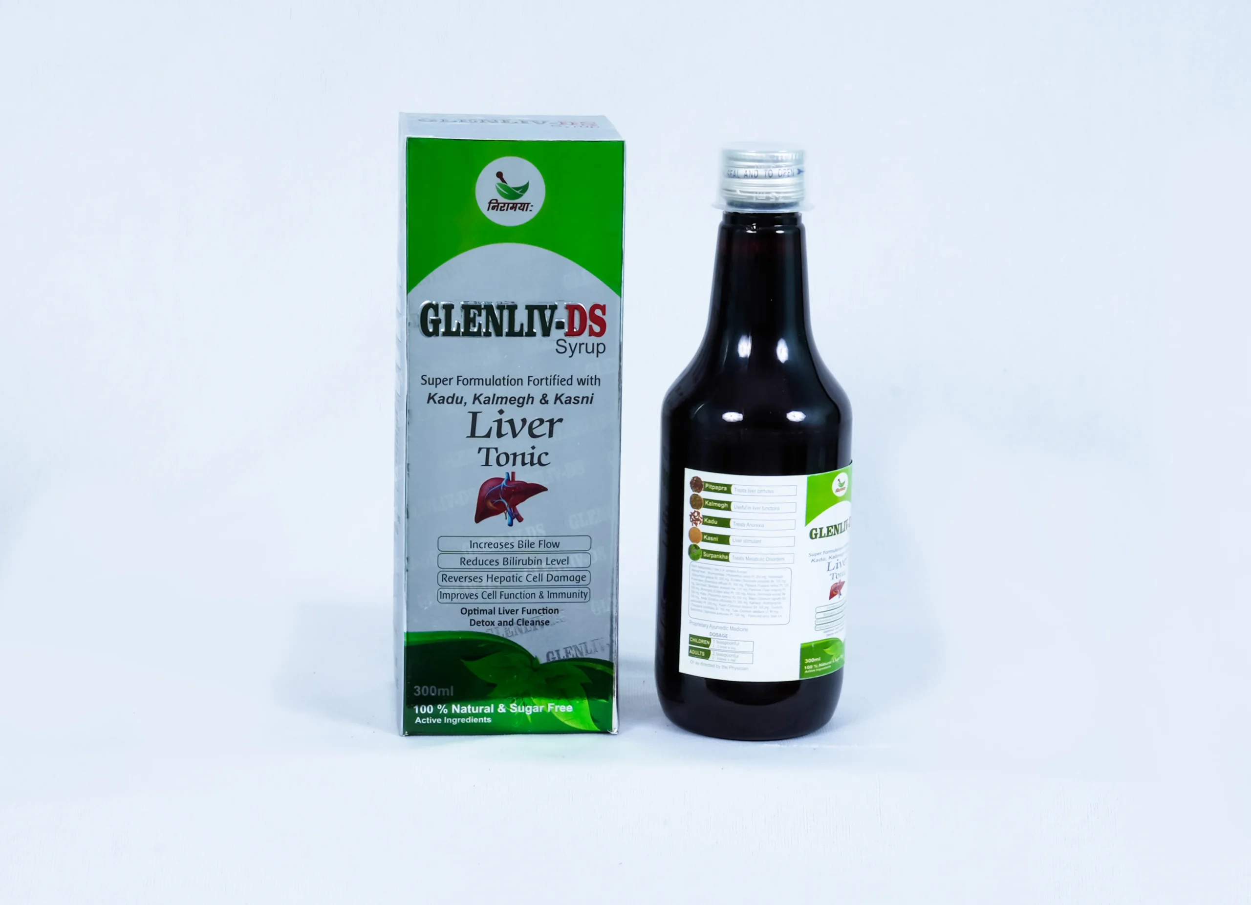 Glenliv-DS Liver Tonic Syrup – Herbal Liver Detox Formula with Kadu, Kalmegh & Kasni | 300ml | Sugar-Free | Improves Liver Function & Immunity 5 Glenliv-DS Liver Tonic Syrup – Herbal Liver Detox Formula with Kadu, Kalmegh & Kasni | 300ml | Sugar-Free | Improves Liver Function & Immunity - Image 5